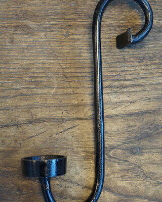 Rene Houtman Glashaak/waxinelichthouder Zwart 29 cm