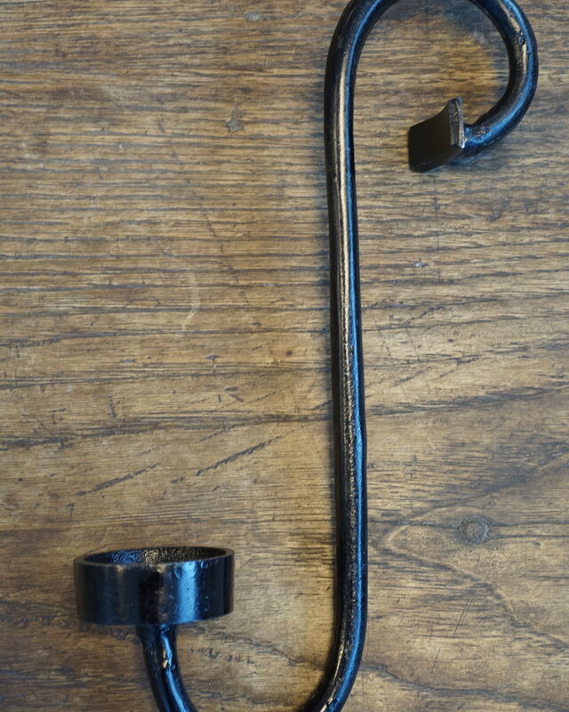 Rene Houtman Glashaak/waxinelichthouder Zwart 29 cm