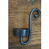 Hangkandelaar/glashaak Zwart 13 cm
