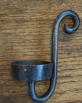 Rene Houtman Hangkandelaar/glashaak Zwart 13 cm