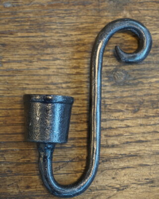 Rene Houtman Hangkandelaar/glashaak Antraciet 13 cm