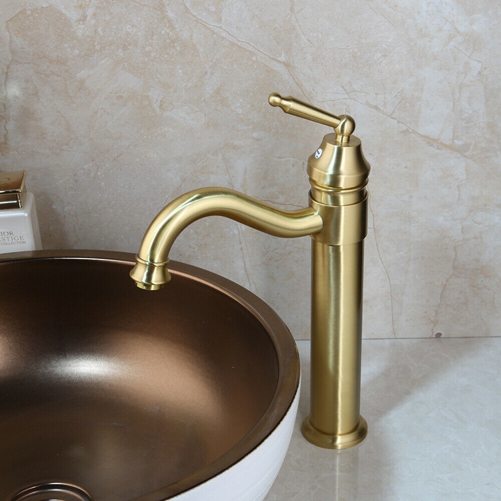 Rene Houtman Opzetkraan Geborsteld Goud H335 mm