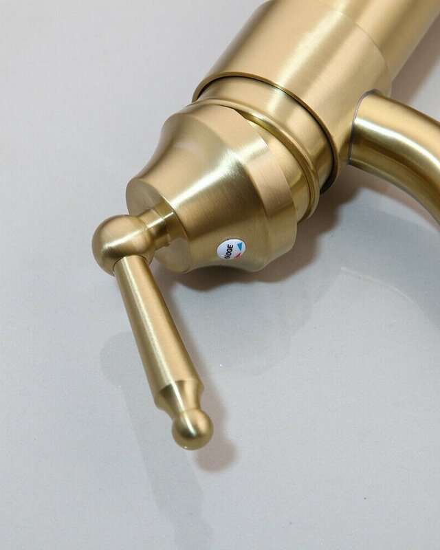 Rene Houtman Opzetkraan Geborsteld Goud H335 mm