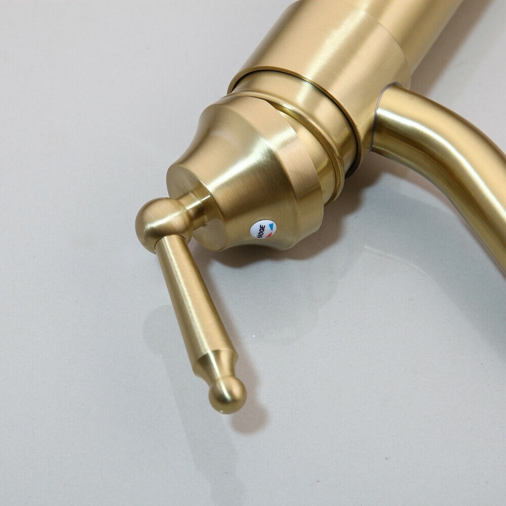Rene Houtman Opzetkraan Geborsteld Goud H335 mm