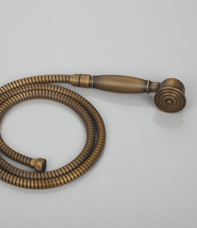 Rene Houtman Nostalgische Bronzen Regendouche - Met Handdouche