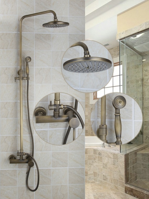 Rene Houtman Bronzen Opbouw Douche - Met Handdouche