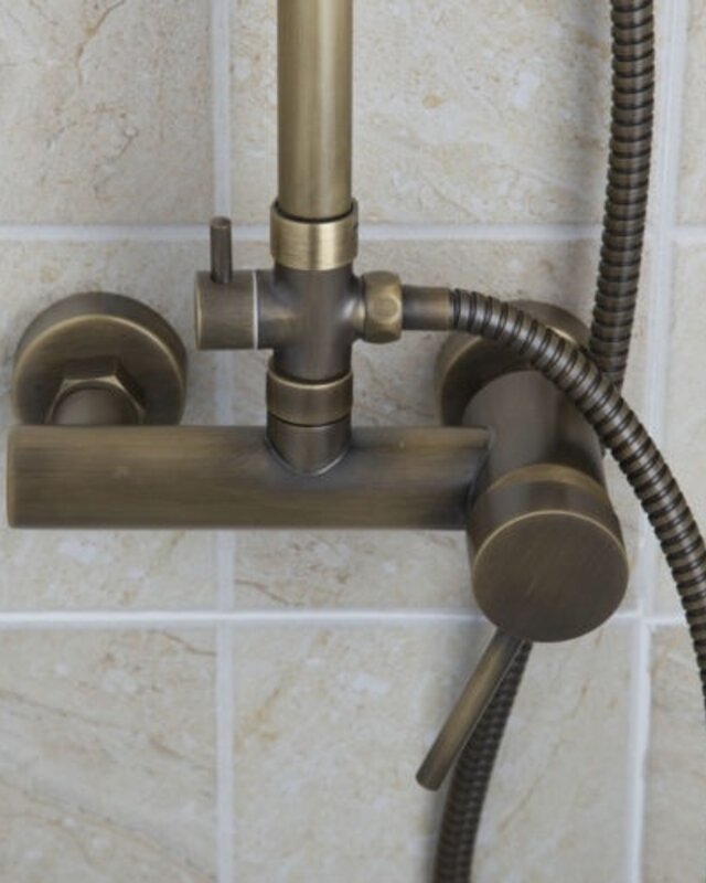 Rene Houtman Bronzen Opbouw Douche - Met Handdouche