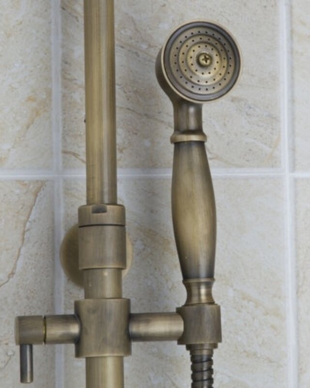 Rene Houtman Bronzen Opbouw Douche - Met Handdouche