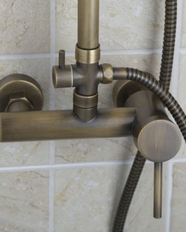 Rene Houtman Bronzen Opbouw Douche - Met Handdouche