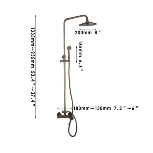 Rene Houtman Bronzen Opbouw Douche - Met Handdouche