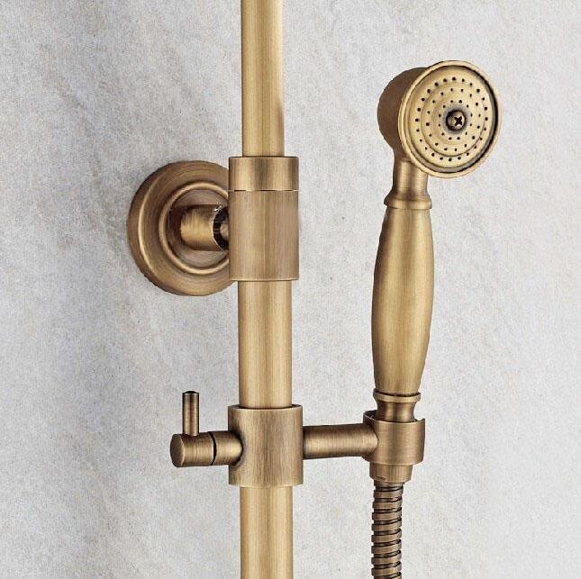 Rene Houtman Bronzen Nostalgische Douche-set - Met Handdouche
