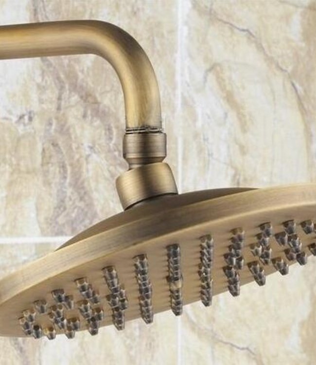 Rene Houtman Bronzen Nostalgische Douche-set - Met Handdouche