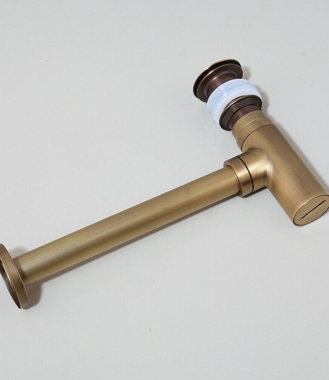 Rene Houtman Bronzen Sifon - Met Pop-up Afvoer