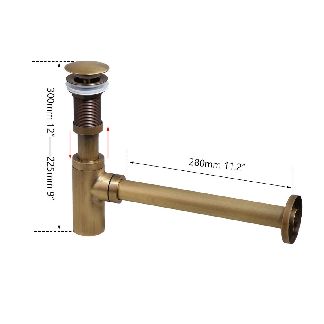 Pop-up gootsteen plug vervanging antiek bronzen wastafel pop-up