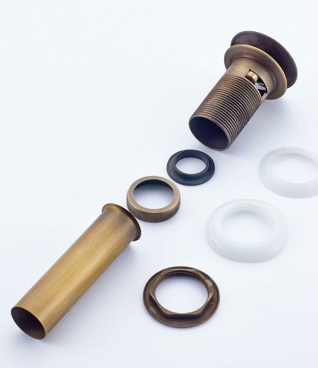 Rene Houtman Bronzen Pop-up Afvoer met Overloop