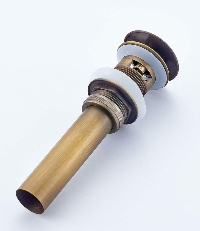 Rene Houtman Bronzen Pop-up Afvoer met Overloop