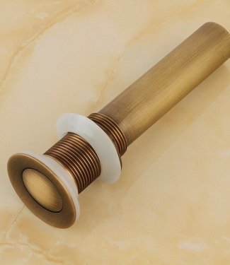 Rene Houtman Bronzen Afvoerplug - Zonder Overloop