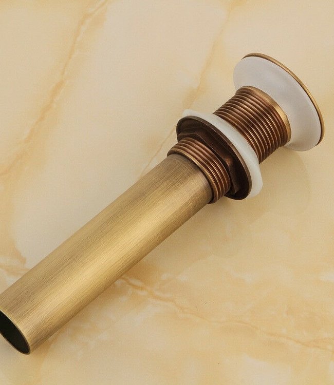 Rene Houtman Bronzen Afvoerplug - Zonder Overloop