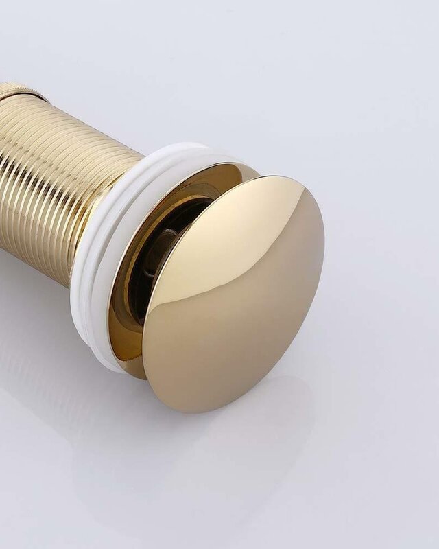 Rene Houtman Gouden Click Afvoerplug Zonder Overloop