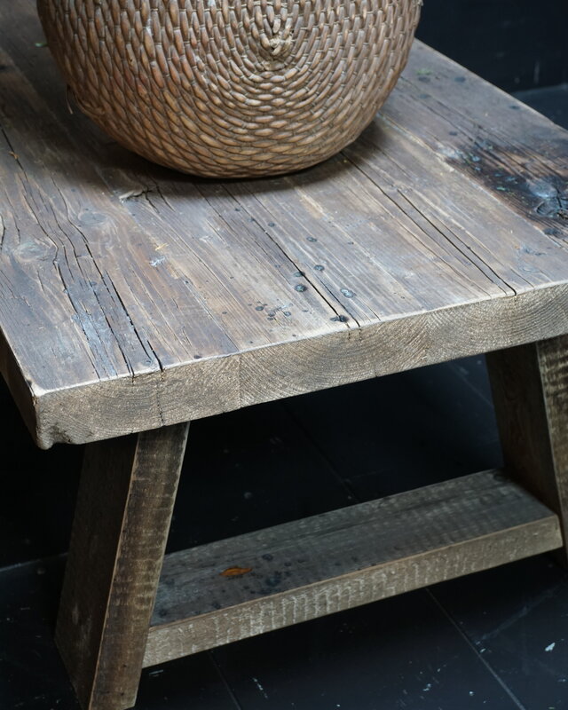 Rene Houtman Salontafel Noor Robuust Oud Hout - Kies Afmeting