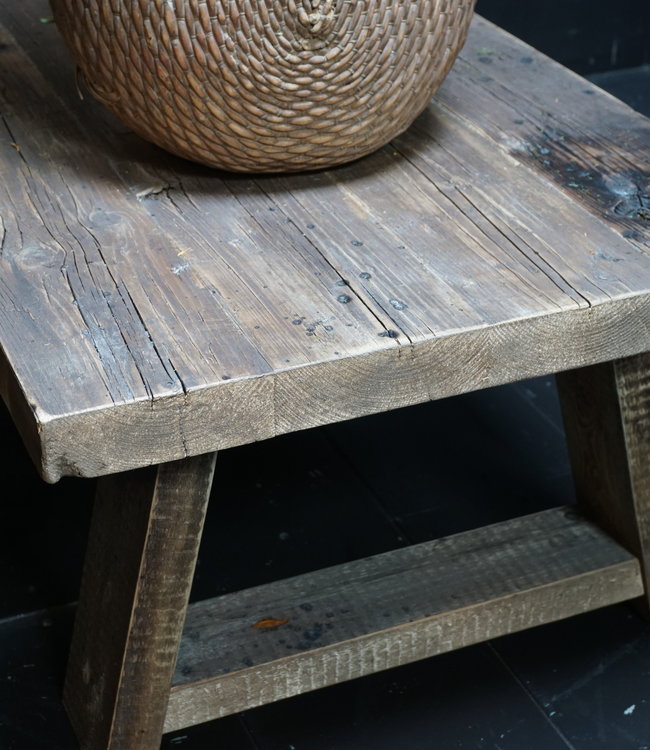 Rene Houtman Salontafel Noor Robuust Oud Hout - Kies Afmeting