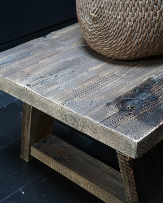 Rene Houtman Salontafel Noor Robuust Oud Hout - Kies Afmeting
