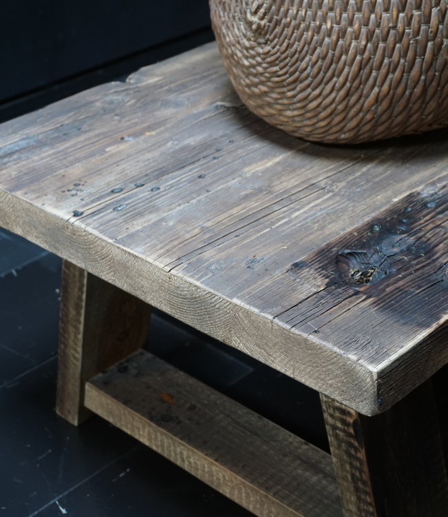 Rene Houtman Salontafel Noor Robuust Oud Hout - Kies Afmeting