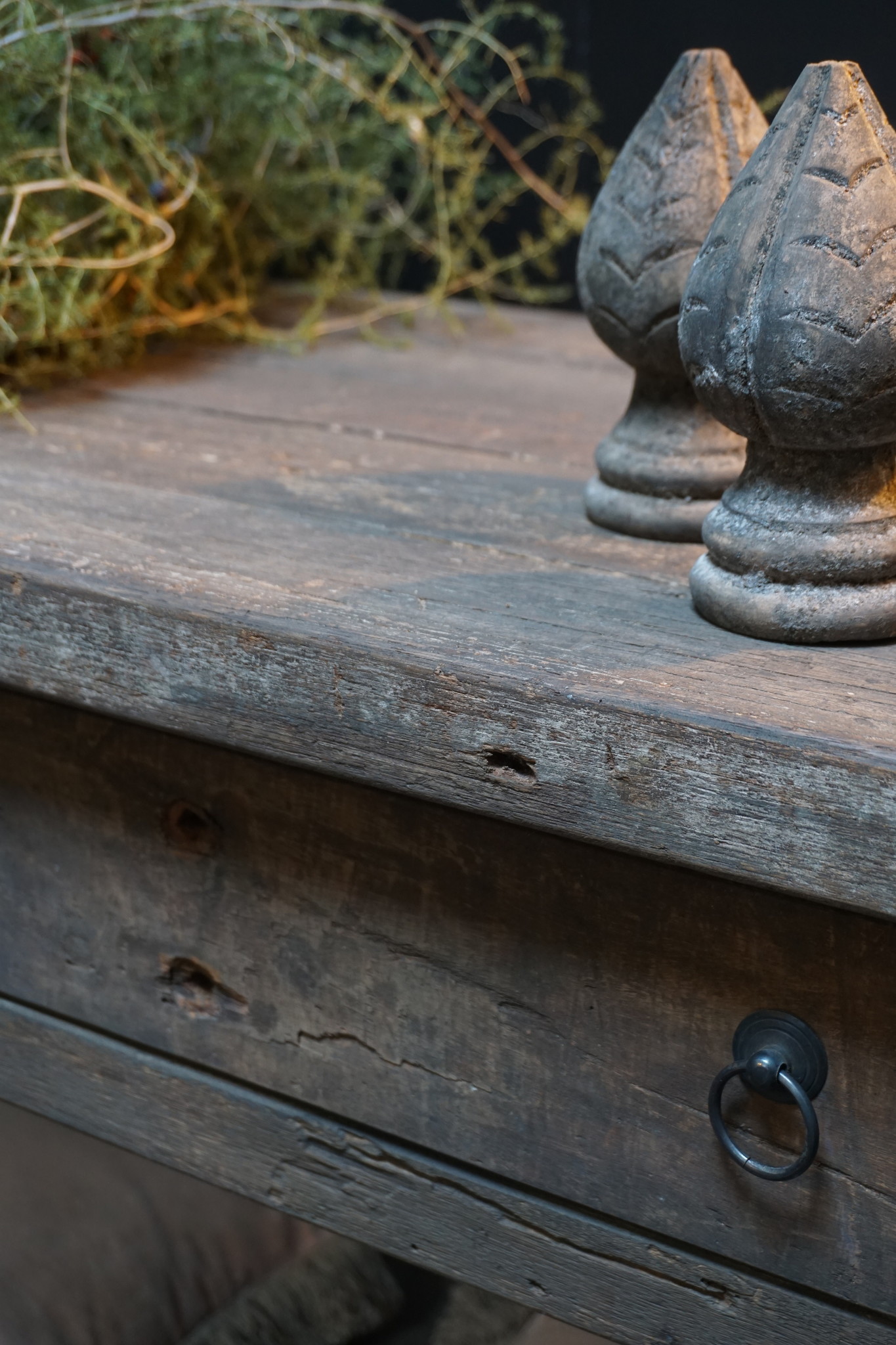 Rene Houtman Sidetable Schuine Poten L160 cm Oud Hout