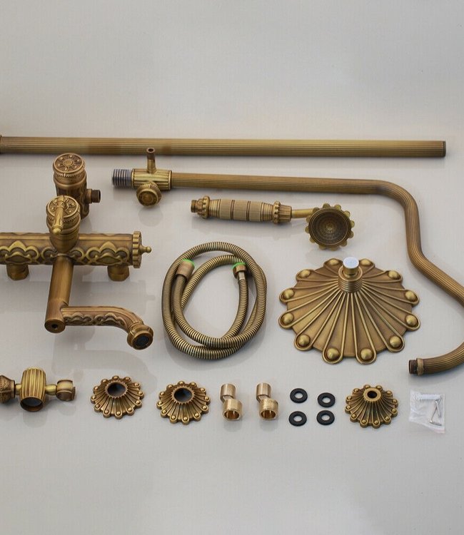 Rene Houtman Sierlijke Bronzen Douche - Opbouw