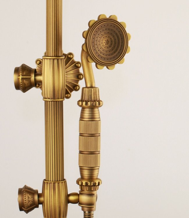 Rene Houtman Sierlijke Bronzen Douche - Opbouw