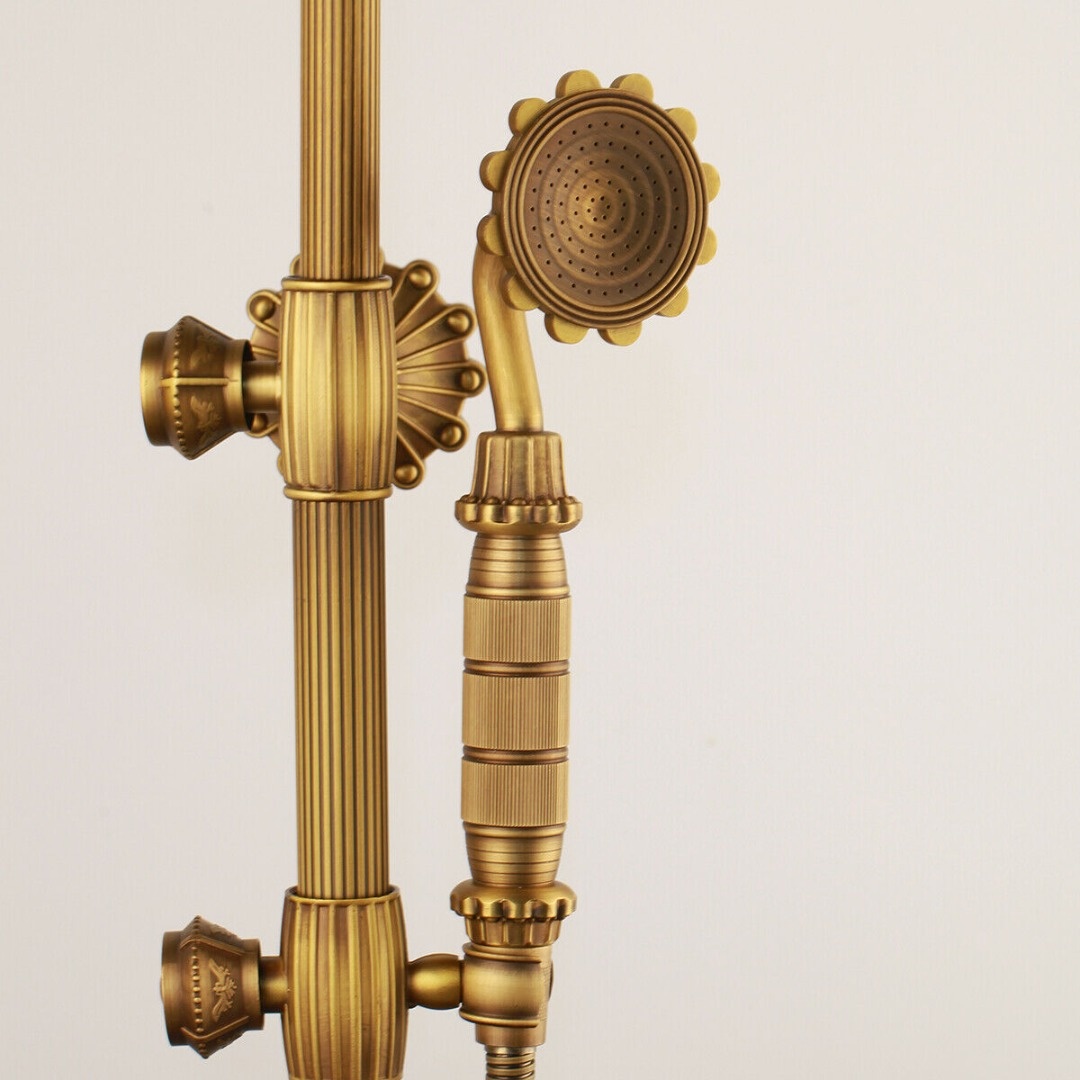 Rene Houtman Sierlijke Bronzen Douche - Opbouw