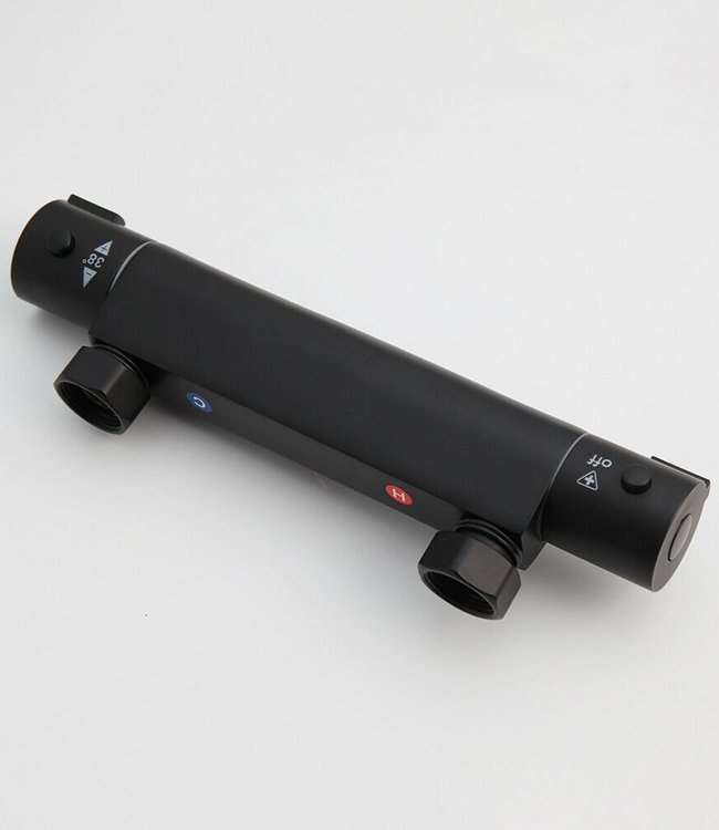 Rene Houtman Zwarte Douchekraan met Glijstang