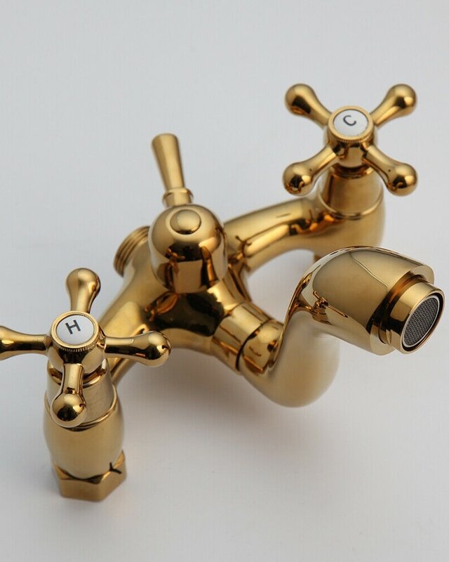 Rene Houtman Goudkleurige Opbouw Douche