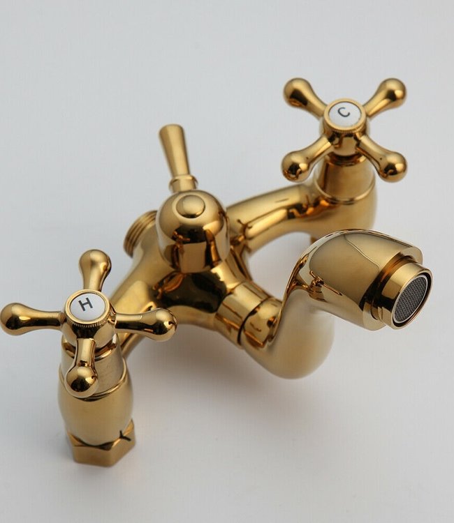 Rene Houtman Goudkleurige Opbouw Douche