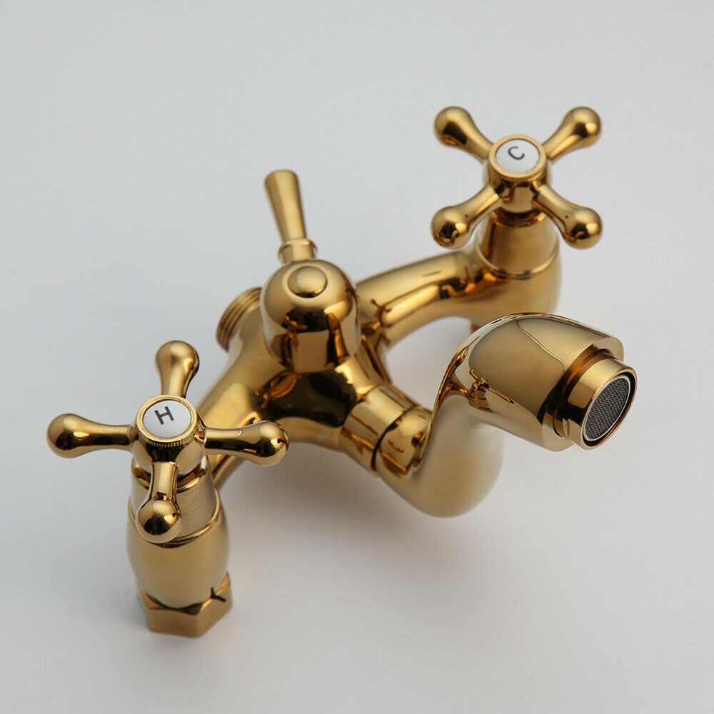 Rene Houtman Goudkleurige Opbouw Douche