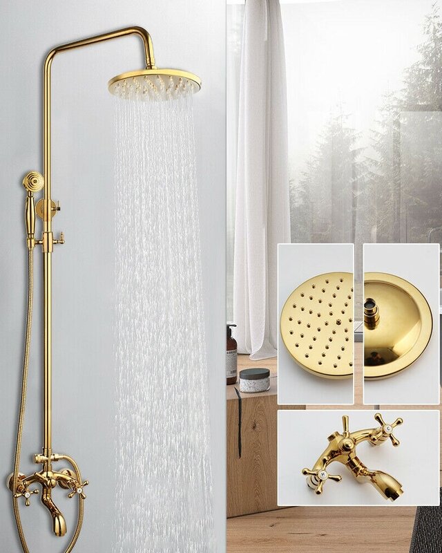 Rene Houtman Goudkleurige Opbouw Douche