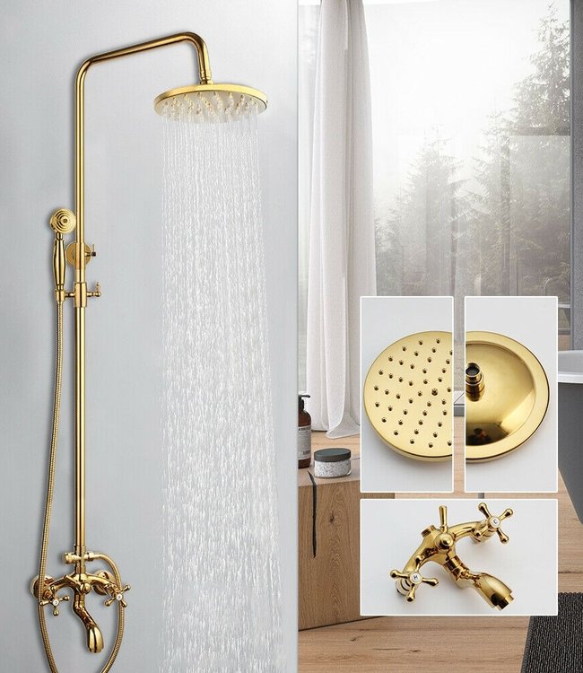 Rene Houtman Goudkleurige Opbouw Douche