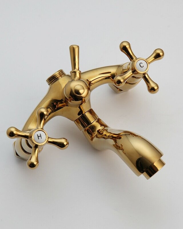 Rene Houtman Goudkleurige Opbouw Douche