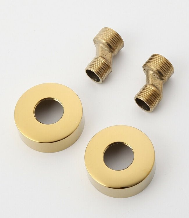 Rene Houtman Thermostatische Douche - Goud - H 123cm