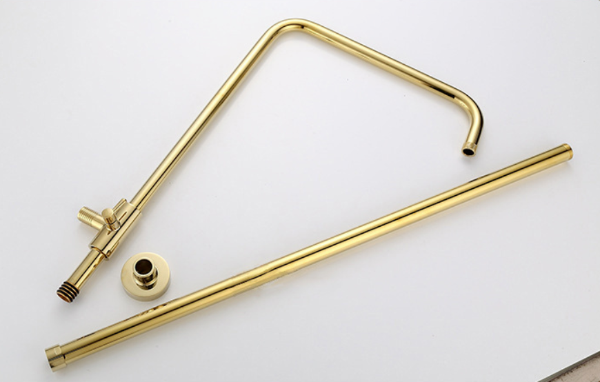 Rene Houtman Opbouw douche met Handdouche - Goud