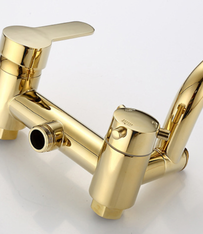 Rene Houtman Opbouw douche met Handdouche - Goud