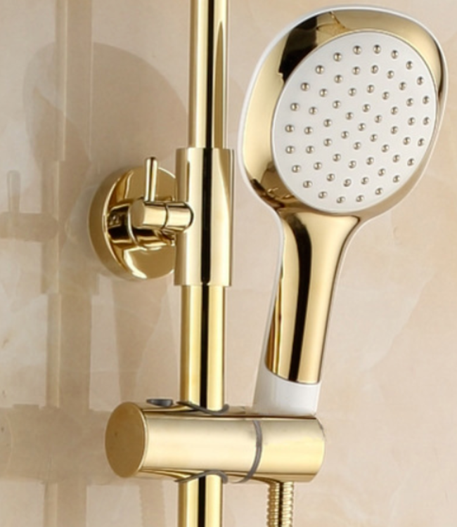 Rene Houtman Opbouw douche met Handdouche - Goud