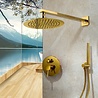 Rene Houtman Gouden Regendouche-set - Met Handdouche Rene Houtman Gouden Regendouche-set - Met Handdouche