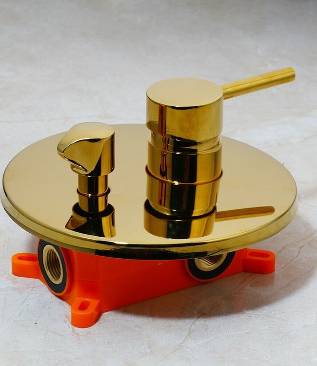 Rene Houtman Regendouche set  met Handdouche - Goud