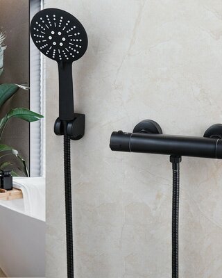 Rene Houtman Thermostatische Douchekraan - Zwart