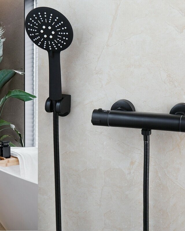Rene Houtman Thermostatische Douchekraan - Zwart
