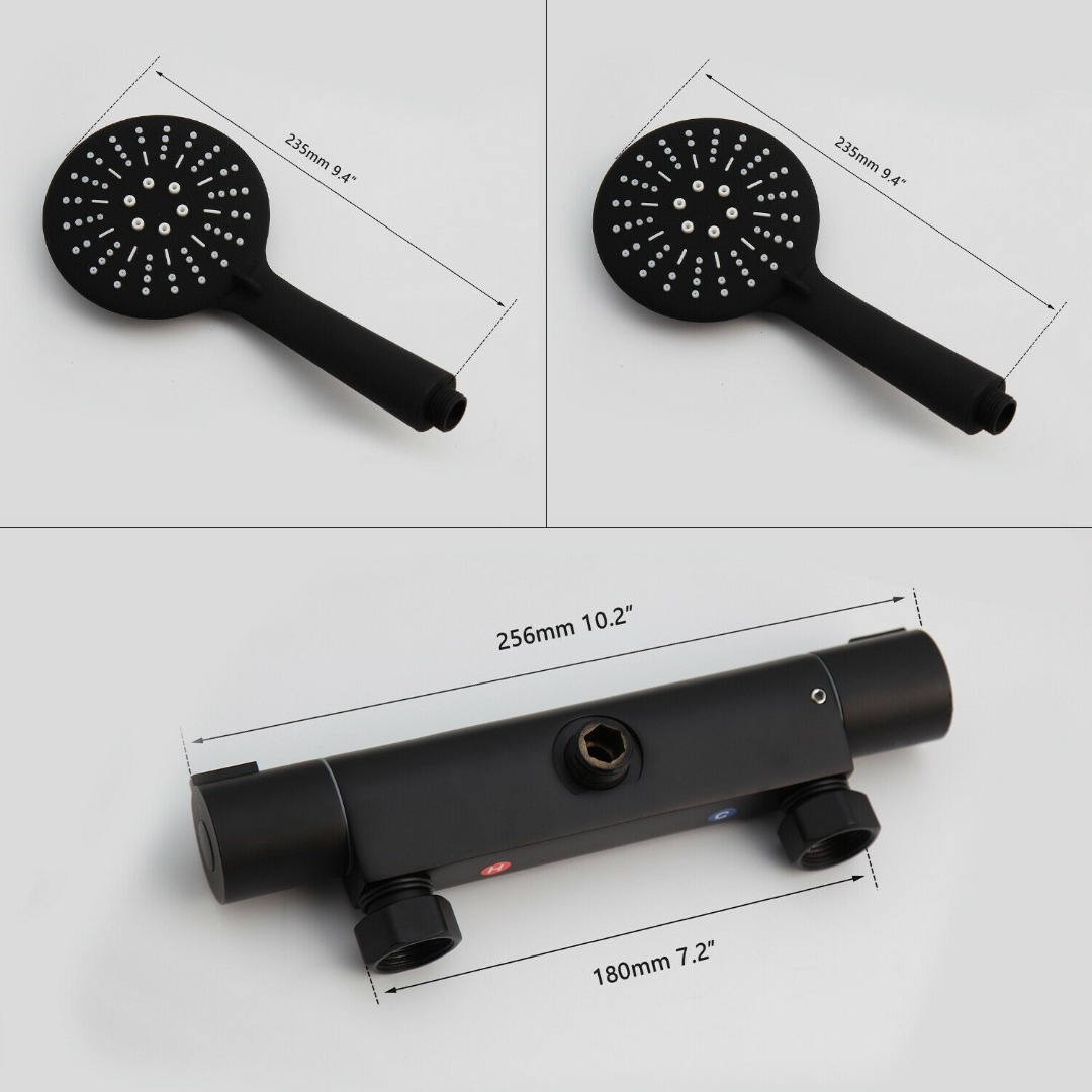 Rene Houtman Thermostatische Douchekraan - Zwart