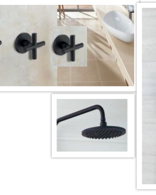 Rene Houtman Inbouw Douche met Glijstang - Zwart