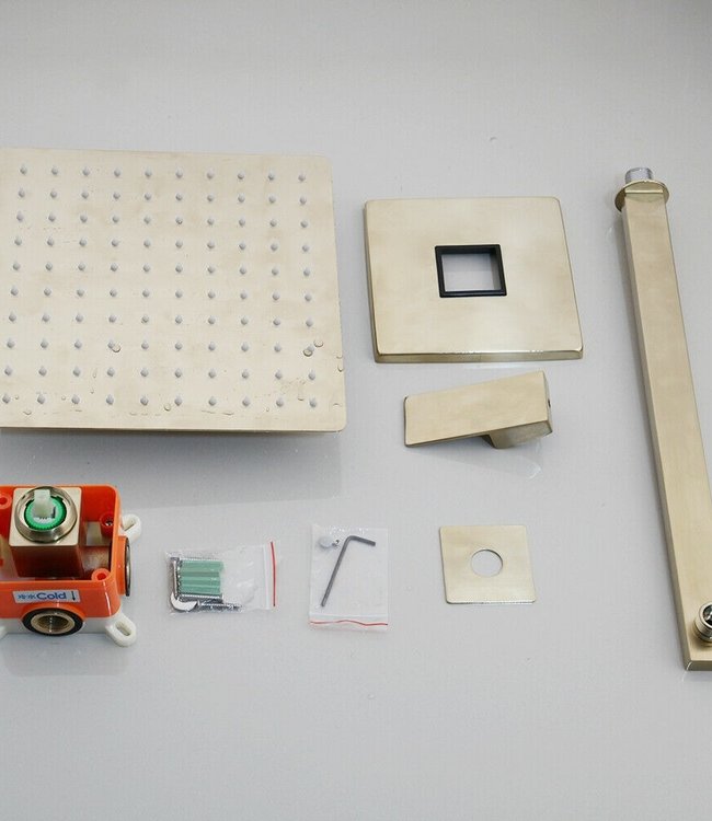 Rene Houtman Inbouwdouche - Mat Goud