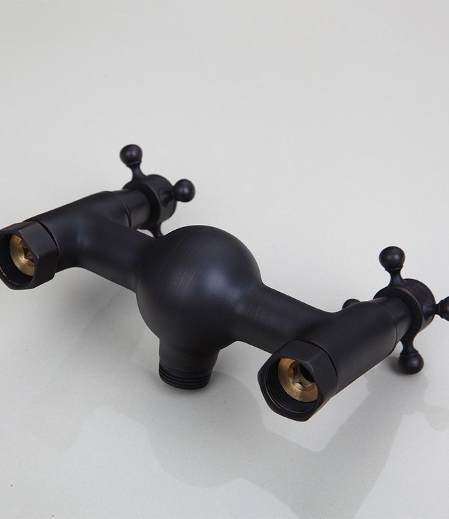 Rene Houtman Olie Bronzen Opbouwdouche - In Hoogte Verstelbaar